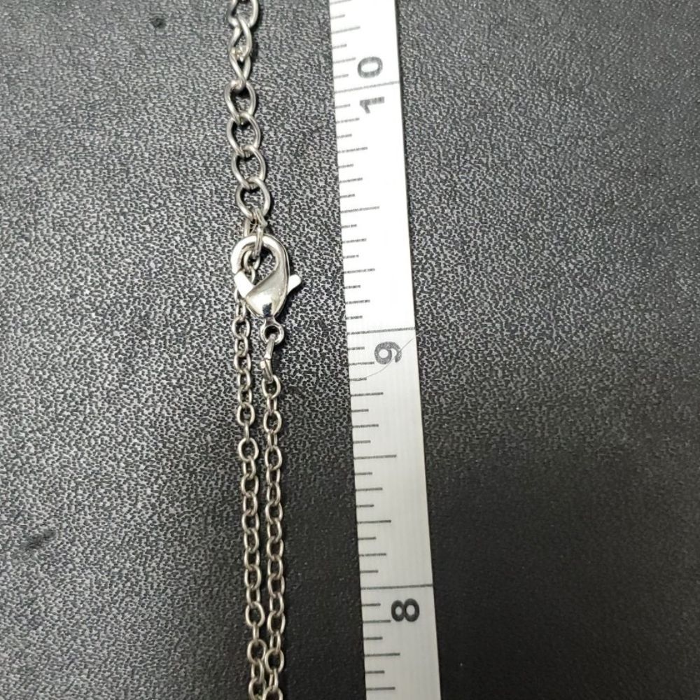 **Last Chance!! Final Sale** Silver tone mood mermaid pendant necklace 18-21.5" - Picture 11 of 13
